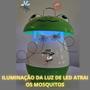 Imagem de Luminária Abajur ultravioleta e Armadilha Sapinho Infantil Pega mata Mosquito muriçoca bivolt