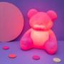 Imagem de Luminária  abajur ursinho rosa + lâmpada de led