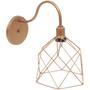 Imagem de Luminária Arandela de Parede Aramada Cálice Industrial Retro Cobre Rose Gold Agp Ilumini Vintage