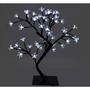 Imagem de Luminária Árvore Flor De Cerejeira 48 Leds Abajur Bivolt Branco Frio - Coisaria