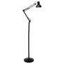 Imagem de Luminária Chão Pedestal Articulada Tipo Coluna Preto Office Lamp