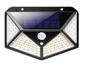 Imagem de Luminária Com Painel Solar Spot Lâmpada C/ 100 Leds Com Sensor De Presença Área Externa Quintal Parede A Prova Dágua