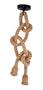 Imagem de Luminaria Corda Sisal Dupla 2 Metros Pendente De Corda Rustico KIT com 2 unidades