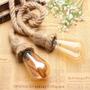Imagem de Luminaria Corda Sisal Dupla 2 Metros Pendente De Corda Rustico KIT com 2 unidades