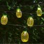 Imagem de Luminária Cordão 10 LEDs Abacaxi Decoração Festa 1,75m Pilha