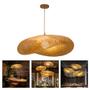 Imagem de Luminária de Bambu LED - Luminária Candelábro de Bambu para Cozinha