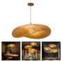 Imagem de Luminária de Bambu LED para Cozinha - Estilo Candelábro