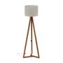 Luminária De Chão Tripé Classic Com Cúpula Abajur Off White/Nature - Jlar Móveis Imagem de Luminária De Chão Tripé Classic Com Cúpula Abajur Off White/Nature