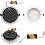 Imagem de Luminária De Embutir Downlight Spot Led Cob 30w Luz Quente ( AMARELA )