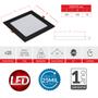 Imagem de Luminária de Gesso Painel Quadrado Embutir 18w Bivolt 6500k Avant