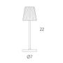 Imagem de Luminária de Mesa Abajur LED Mini PL Interlight - Portátil Sem Fio - Preto