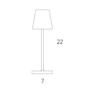 Imagem de Luminária de Mesa Abajur LED Mini QD Interlight - Portátil Sem Fio - Ocre