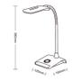 Imagem de Luminária de Mesa Led Taschibra TLM Flex Bivolt Branco