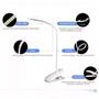 Imagem de Luminaria de mesa led touch articulavel para escritorio leitura com 3 niveis de luz com clip garra