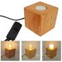 Imagem de Luminária De Mesa Madeira Pinus Soquete E27 Decoração Estilo Retrô 61180 61181
