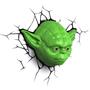 Imagem de Luminária de Parede 3D Light FX Yoda Star Wars Beek Geek Verde