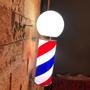 Imagem de Luminária de Parede Estilo Barber Pole Colorido 40cm Bivolt - Megan