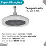 Imagem de Luminária de Teto com Ventilador LED E27 30W, Para Ambientes Com Luz Personalizada
