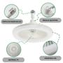 Imagem de Luminária de Teto com Ventilador LED E27 30W, Para Ambientes Com Luz Personalizada