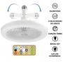 Imagem de Luminária de Teto com Ventilador LED E27, 36W, Baixo Ruído e Alta Eficiência