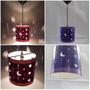 Imagem de Luminária De Teto Infantil Lua E Estrelas Para Quarto (Violeta)