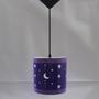 Imagem de Luminária De Teto Infantil Lua E Estrelas Para Quarto (Violeta)