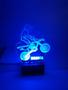 Imagem de Luminária Decorativa Abajur Motocross Moto de Trilha Personalizada C/ Nome