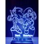 Imagem de Luminária Decorativa Abajur Sonic Mario Personalizada Nome