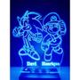 Imagem de Luminária Decorativa Abajur Sonic Mario Personalizada Nome