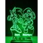 Imagem de Luminária Decorativa Abajur Sonic Mario Personalizada Nome