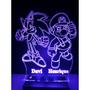 Imagem de Luminária Decorativa Abajur Sonic Mario Personalizada Nome