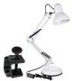 Imagem de Luminária Desk Lamp Branca Articulável Mesa E Garra E27