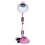 Imagem de Luminária E27 Abajur Articulável Com Base E Garra Mesa Rosa