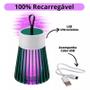 Imagem de Luminária Elétrica Lâmpada Mata Insetos Sem Radiação Armadilha Noturna Luz LED USB