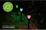 Imagem de Luminária Espeto Solar Jardim Decoração Led ABS Multicor RGB