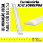 Imagem de Luminaria flat slim led 9w ourolux 30cm 6500k sobrepor branca