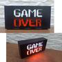 Imagem de Luminária Game Over Gamer Geek De Mesa Com Led Bivolt