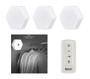 Imagem de Luminária Hexagonal sem fio LED com controle remoto armários e decoração ASUS