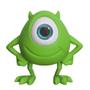 Imagem de Luminária Infantil Mike Wazowski Usare Personagem Monstros SA Universidade Monstros Disney PixarPixar