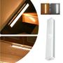 Imagem de Luminária Lâmpada Barra Led Sensor Presença Movimento Luz de Emergência Closets Armários Nichos Sem Fio Recarregável USB