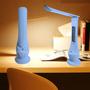 Imagem de Luminária Lâmpada LED Portátil Iluminação Para Escritório Recarregável USB 5V Azul HF117