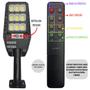 Imagem de Luminária Lâmpada Refletor Solar Led 100W Com Sensor De Movimento Noturno E Controle Remoto Com 3 Modos De Iluminação
