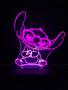 Imagem de Luminária Led 16 Cores, Stitch, Lilo, Infantil, Decoração, Disney