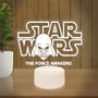 Imagem de Luminária Led 3D Abajur  Star Wars Logo Presente Criativo Decoração