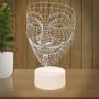 Imagem de Luminária Led 3d  Anonymous Hacker  Abajur Presente Criativo Decoração