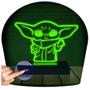 Imagem de Luminária Led 3D Baby Yoda Star Wars