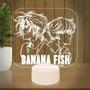 Imagem de Luminária Led 3D Banana Fish Abajur