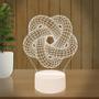 Imagem de Luminária Led 3D Circulo Esfera Abajur 3