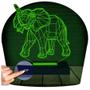 Imagem de Luminária Led 3D Elefante India1 Presente Criativo Decoração