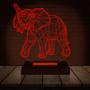 Imagem de Luminária Led 3D Elefante India1 Presente Criativo Decoração